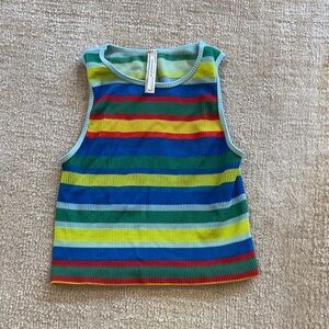 Anthropologie Multicolor Striped Tank Top